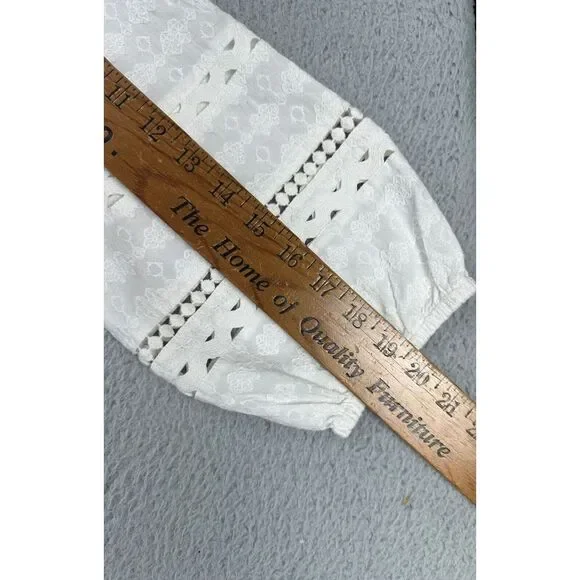 Veronica Beard Womens Mini Dress XL Daeja White Geometric Lace‎ Button Up NEW